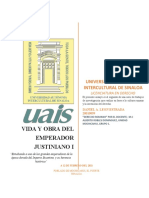 Vida y Obra Del Emperador Justiniano I