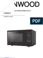 25 Litre Black Microwave Manual