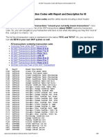 All SAP Transaction Codes With Report and Description for M