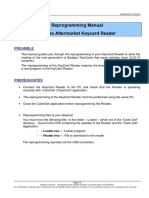 Reprogramming Manual For The Aftermarket Keycard Reader: Preamble
