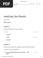 W3Schools Quiz Results JS