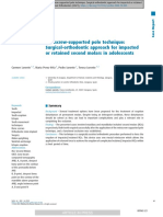 Miniscrew-Supported Pole Technique: Surgical-Orthodontic Approach For Impacted or Retained Second Molars in Adolescents