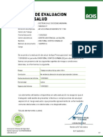 Evaluacion Laboral de Salud