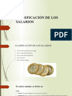 Clasificación de Los Salarios