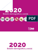 Boletín de Estadisticas Sociodemográficas 2020