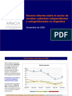 Noveno Informe Revistas Culturales ARECIA