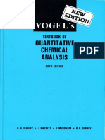 1989, Vogel's, Textbook of Quantitative Chemical Analysis (5th Edition Longmann)