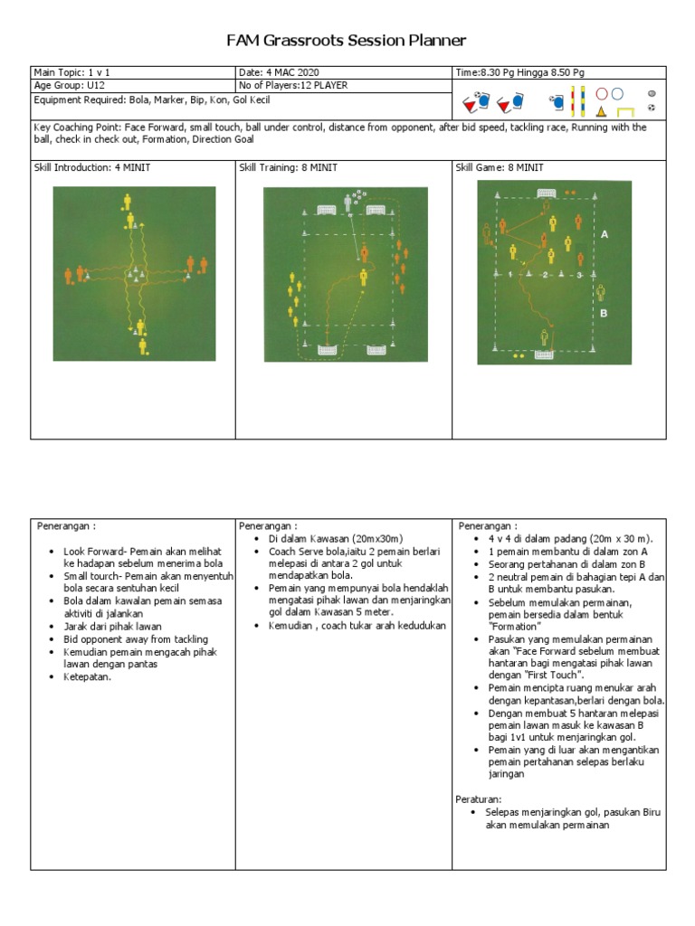 Session Planner Group 1 1v1 PDF