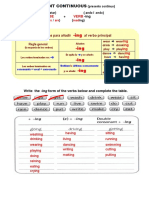 Present Continuous tense in English