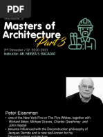 Module 5 - Masters of Architecture Part 3