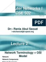 Computer Networks I CSE 502: Dr:-Rania Abul Seoud