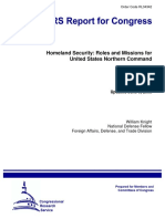 Homeland Security: Roles and Missions For United States Northern Command