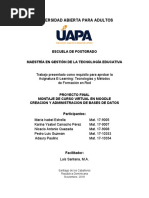 Proyecto Final Montaje de Curso Virtual en Moodle
