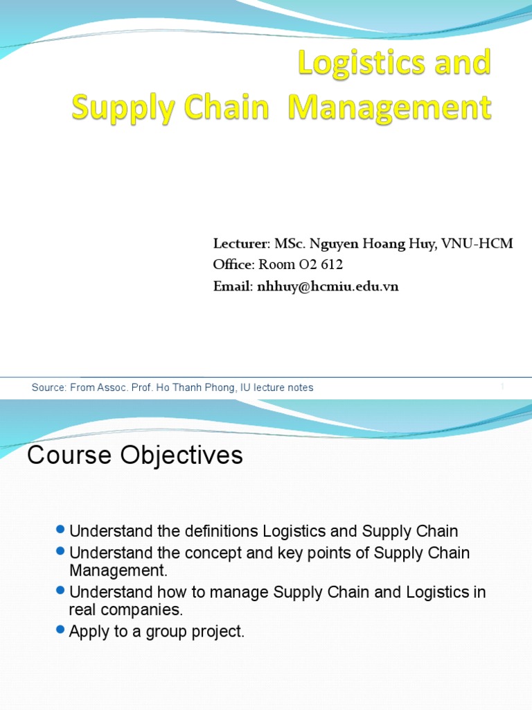 Logistics and Supply Chain Management Overview | PDF | Logistics ...