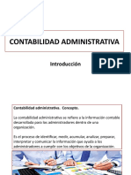 CONTABILIDAD ADMINISTRATIVA INTRODUCCIÓN Y TIPOS DE COSTOS