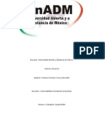 Escuela: Universidad Abierta y Distancia de México: Luisa Andrea González González