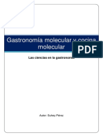 Gastronomía Molecular y Cocina Molecular
