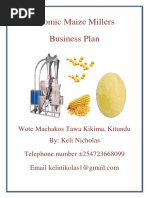 Atomic Maize Millers - Business Plan