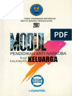 Modul Pendidikan Anti Narkoba Bagi Kalangan Keluarga