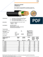 Atasheet NYY PVC Insulated Core 0,6/1kV Single and Multicore