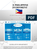 The Philippine Government: Its Structure and Organization
