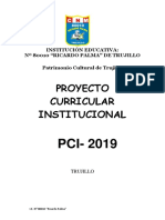 Proyecto Curricular Institucional Ricardo Palma-2019