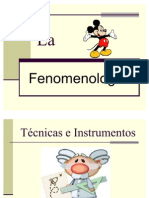 Tecnicas e Instrumentos de La Fenomenlogía