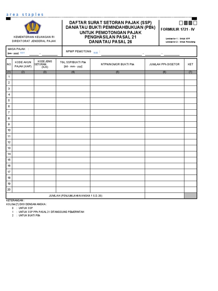 Formulir 1721 Iv Pdf