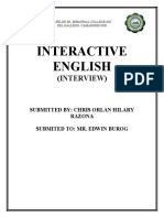 Interactive English: (Interview)