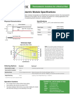 Thermoelectric Module Specifications: Thermoelectric Solutions For A World at Risk