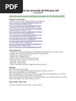 Download Tutorial de conversao de DVD para AVI by Ernesto Pereira SN4962100 doc pdf