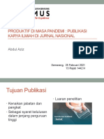 Produktif Di Masa Pandemi Jurnal