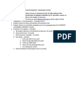 Tutorial Component - V (Contempt of Court) : Dgkumar@slsh - Edu.in