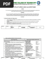 COURSE SYLLABUS (Data Structures and Algorithm)