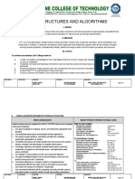 COURSE SYLLABUS (Data Structures and Algorithm)