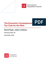 Hope Economic Consequences of Major Tax Cuts Published