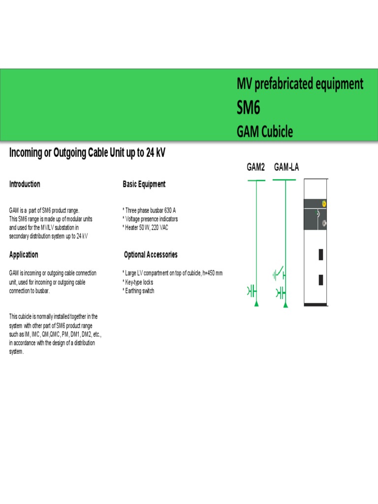 Incoming/Outgoing Cable Unit 24 kV | PDF | Equipment | Electrical Equipment