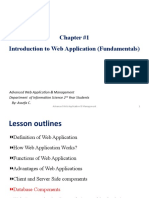 Chapter #1 Introduction To Web Application (Fundamentals)