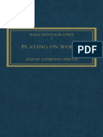 (Royal Musical Association Monographs 1) David Osmond-Smith - Playing on Words_ a Guide to Luciano Berio’s Sinfonia-Routledge (2016)