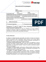 Formato Informe Del Perfil Psicopedagógico