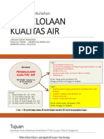 RPS Pengelolaan Kualitas Air Teknik Pengairan