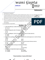 Sample Paper 1 (Sem-2)