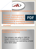 Mahindra &amp Mahindra Company L