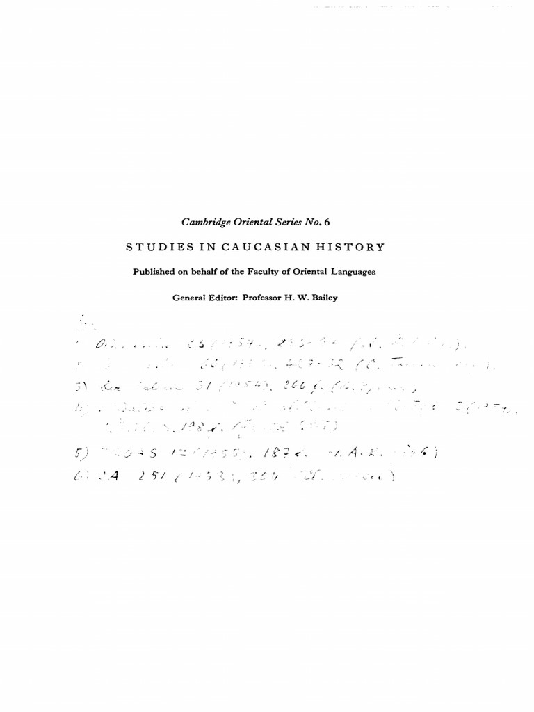 Minorsky, Studies in Caucasian History PDF