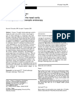 Virtual Endoscopy of The Nasal Cavity in Comparison With Fiberoptic Endos