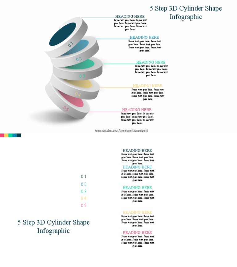 3D Cylinder Shape Infographic Guide | PDF
