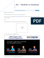 02. Spot Check #2 - Mobile vs Desktop Pagespeed