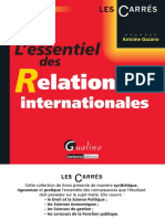 L'Essentiel Des Relations Internationales - 6e Éditions by Gazano, Antoine