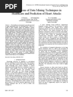 Download Applications of Data Mining Techniques in Healthcare and Prediction of Heart Attacks by mycatalysts SN49625614 doc pdf