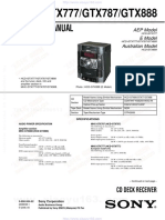 Service Manual: HCD-GTX777/GTX787/GTX888